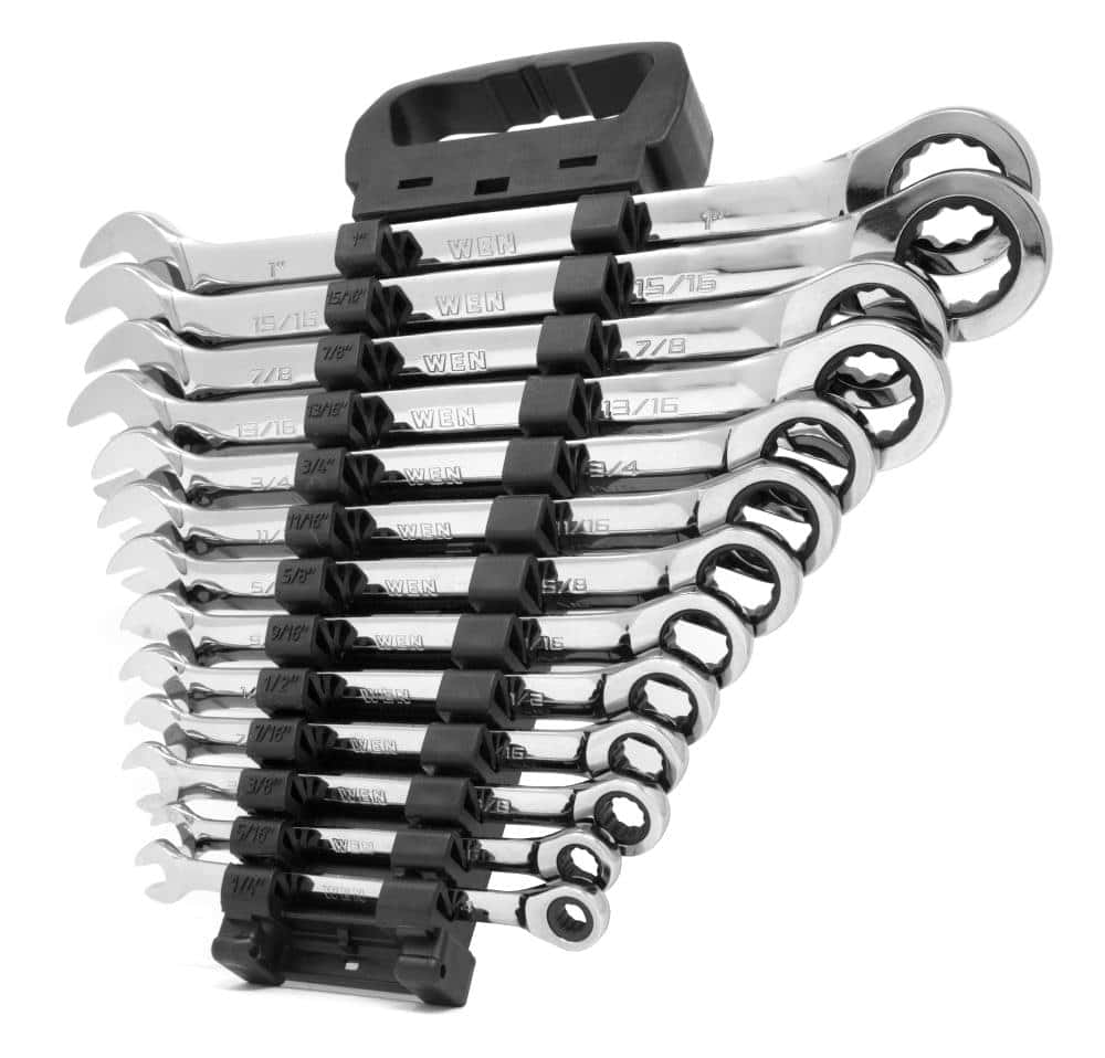 13-Piece Set 12-point Standard (SAE) Combination Wrench Includes Hard Case