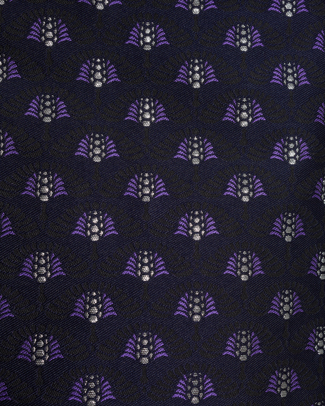 Mini Skirt in Fan Floral Jacquard