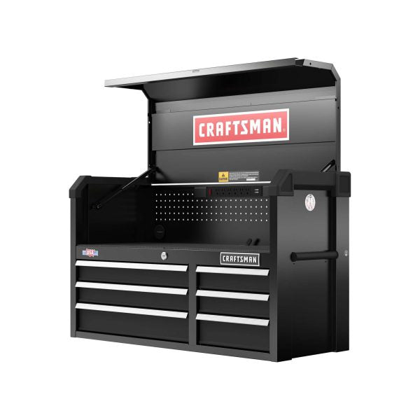 40.5-in W x 24.7-in H 6-Drawer Steel Tool Chest (Black)