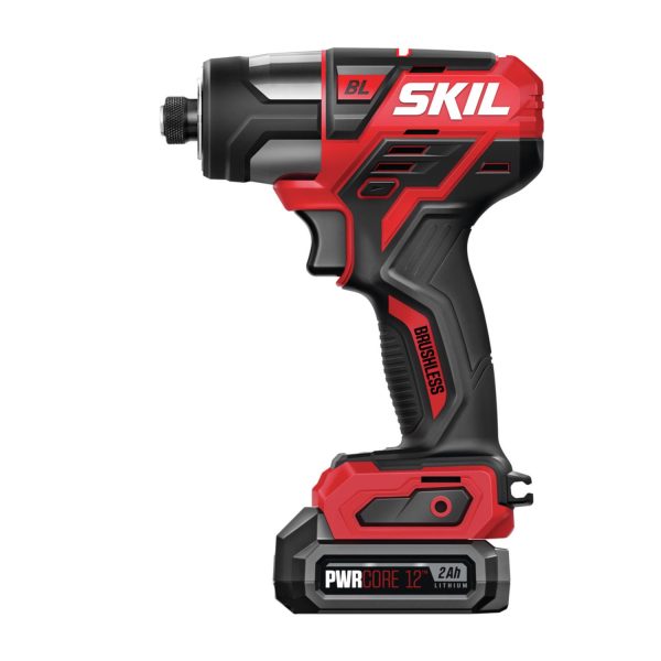 12V PWR CORE 1/4 in. Cordless Brushless Impact Driver Kit (Battery Charger)